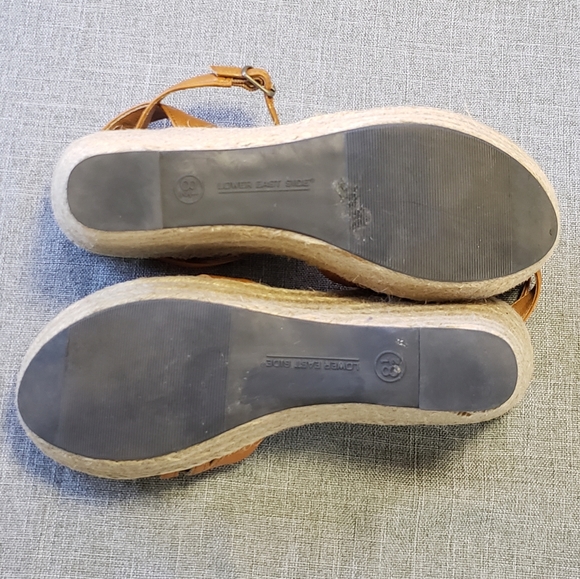 8.5 Lower East Side Caramel Espadrille Wedge Shoe - Picture 4 of 8